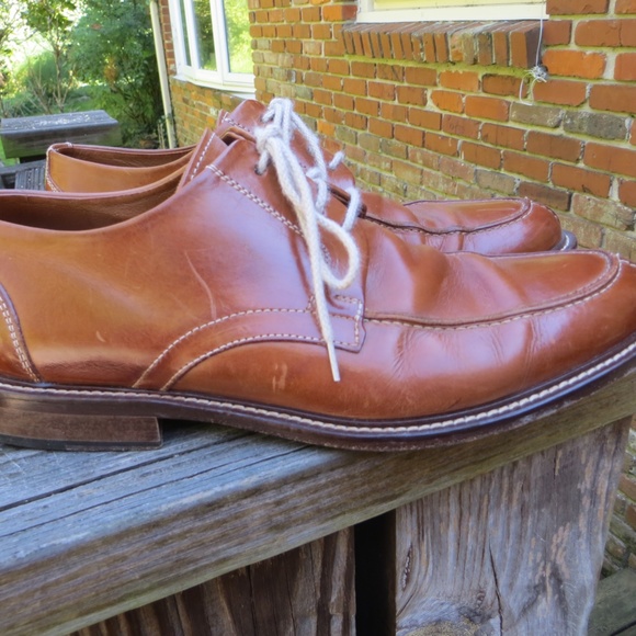 Johnston & Murphy caramel leather lace-up shoes, 9M excellent! main image 10